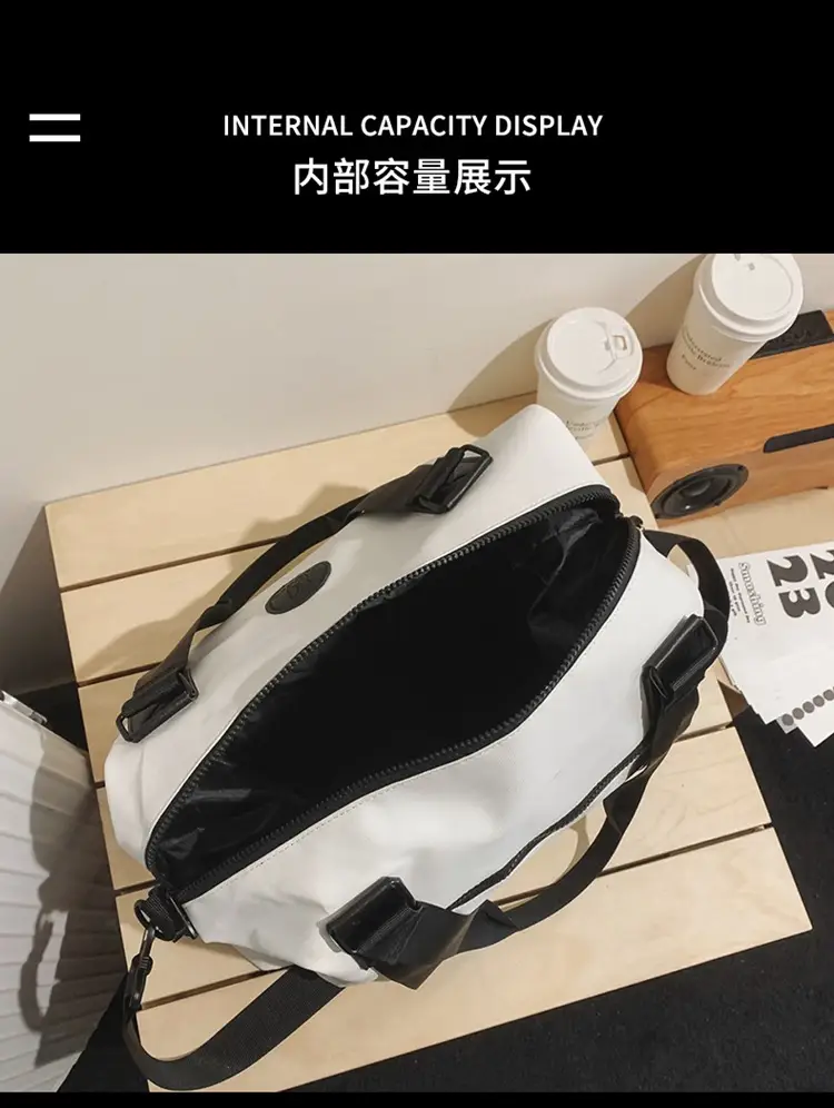 Women's Black Oxford Cloth Tote Bag Large Capacity Spring Summer — feature 34