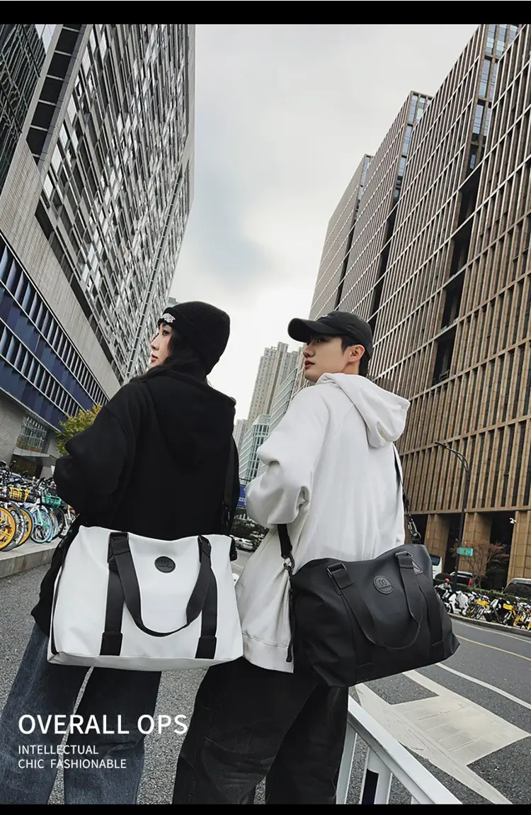 Women's Black Oxford Cloth Tote Bag Large Capacity Spring Summer — feature 6