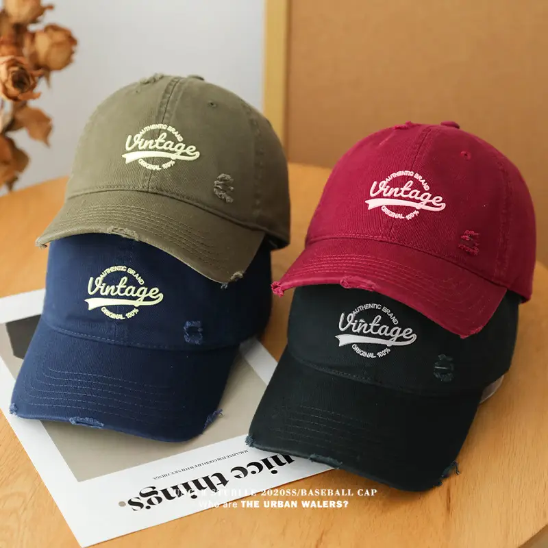 Uncle Stumble Vintage Baseball Cap Beige Wide Brim - Image 16