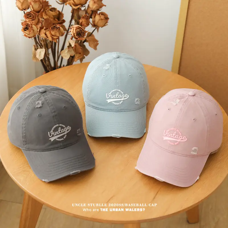 Uncle Stumble Vintage Baseball Cap Beige Wide Brim — feature 10