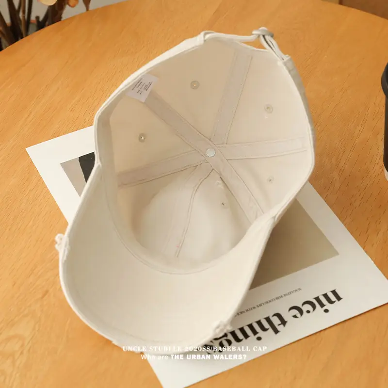 Uncle Stumble Vintage Baseball Cap Beige Wide Brim — feature 4