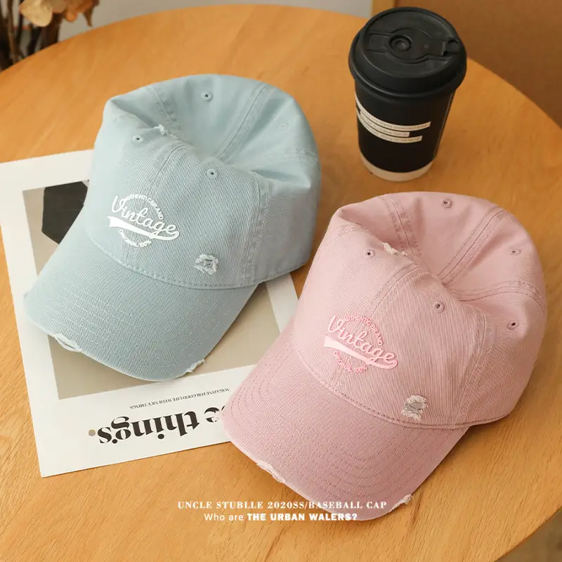 Uncle Stumble Vintage Baseball Cap Beige Wide Brim — feature 8
