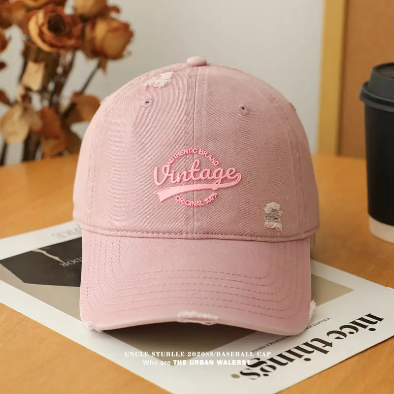Uncle Stumble Vintage Baseball Cap Beige Wide Brim — feature 9