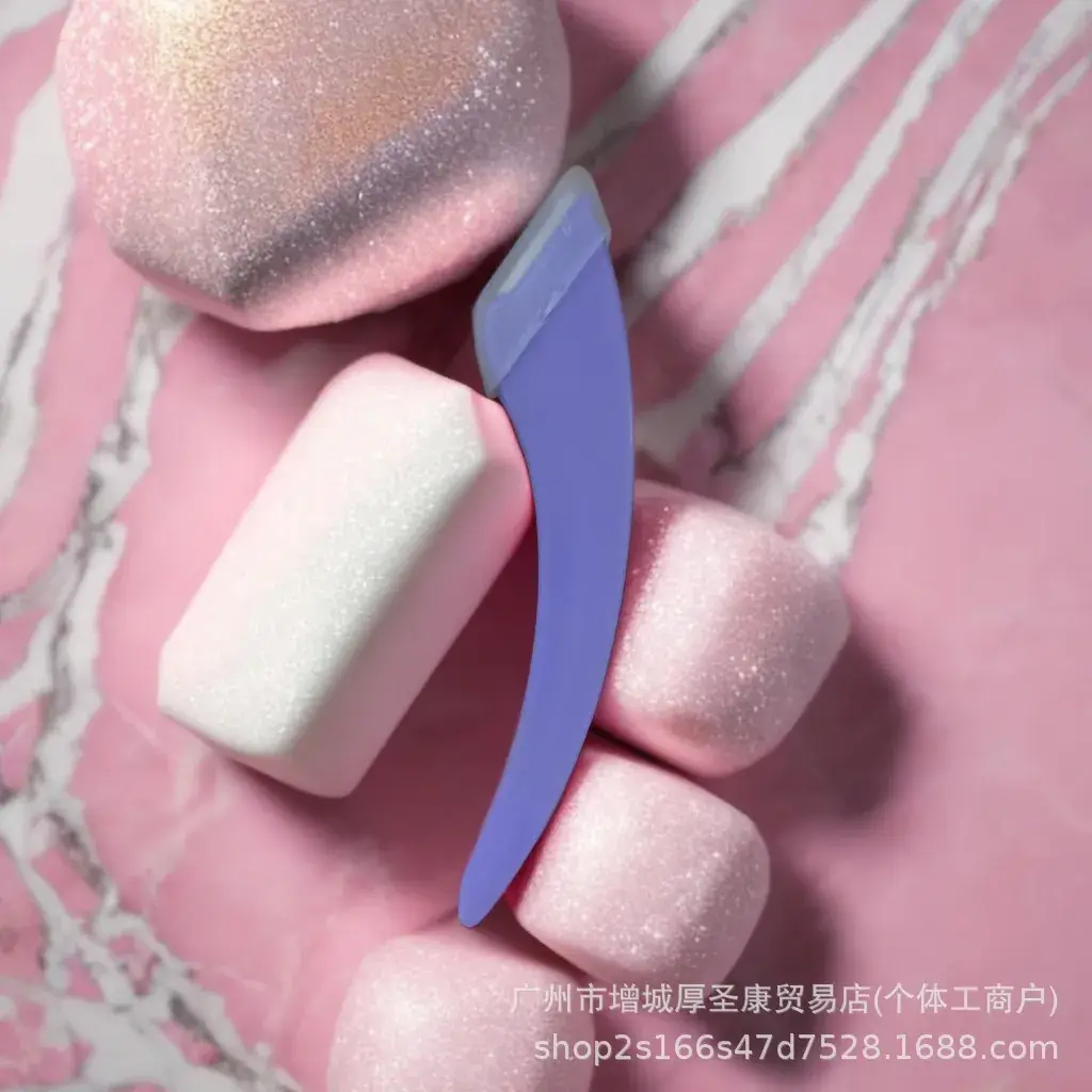 Pink Eyebrow Trimmer Knife with Comb for Women - Image 12
