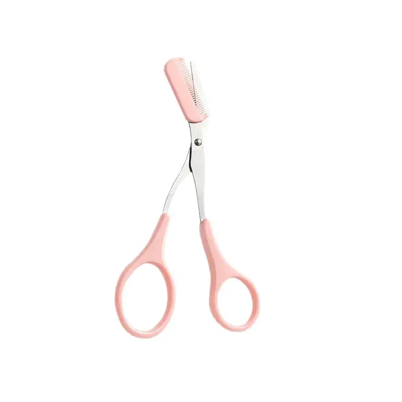 Pink Eyebrow Trimmer Knife with Comb for Women - Image 7