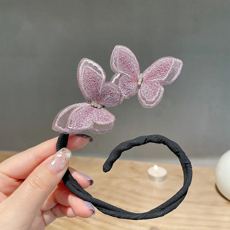 Lazy Butterfly Hair Curler with Blue Butterfly Design - Image 4