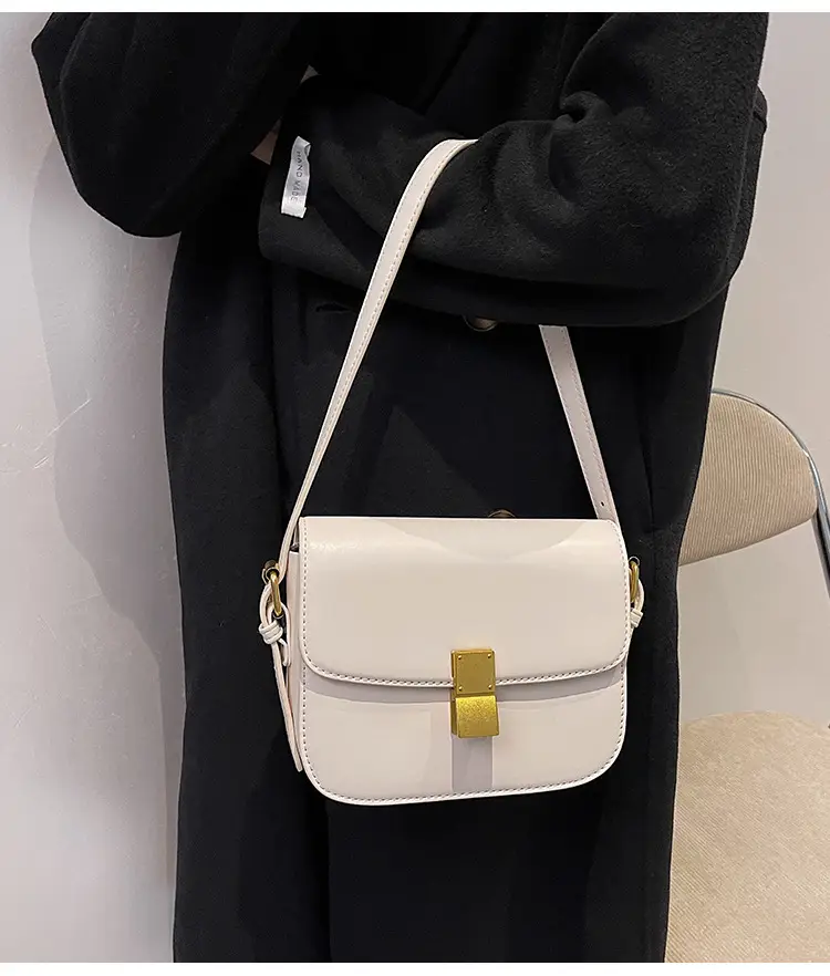 Brown Leather Messenger Bag for Women Autumn Winter — feature 12