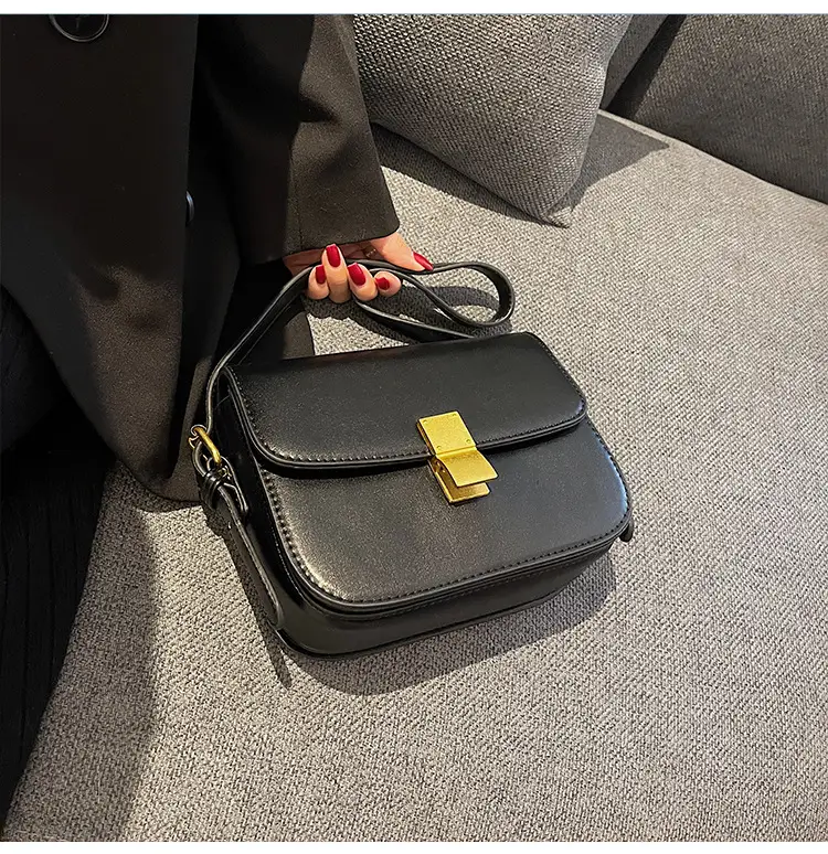 Brown Leather Messenger Bag for Women Autumn Winter — feature 21