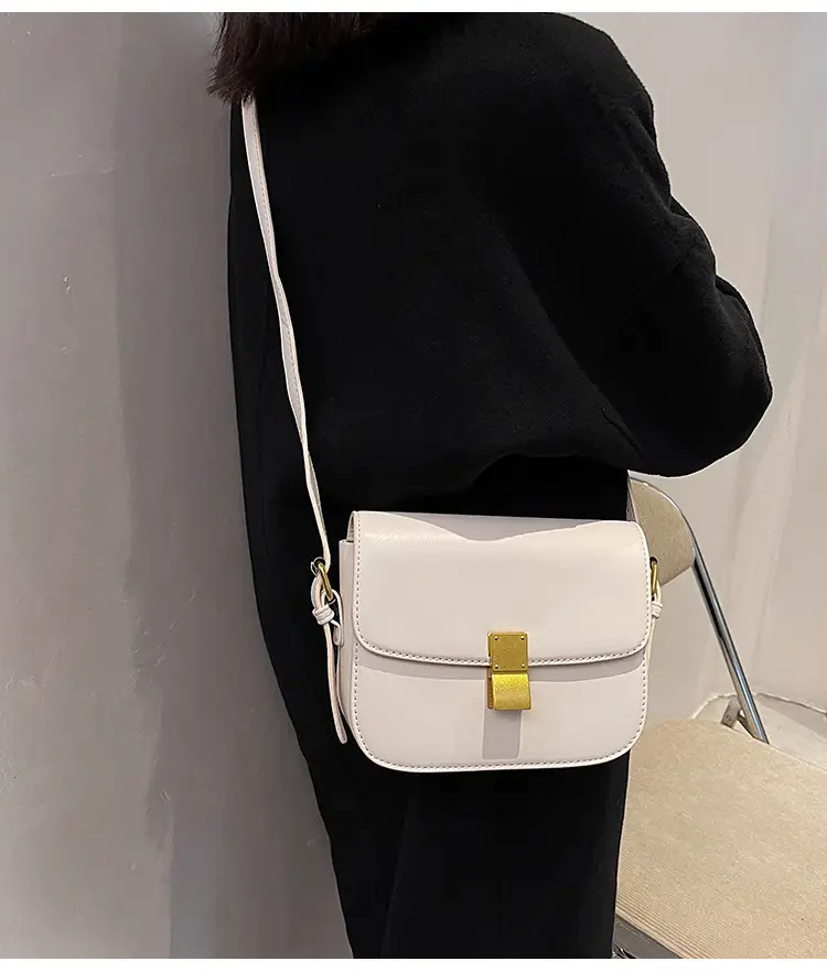 Brown Leather Messenger Bag for Women Autumn Winter — feature 9