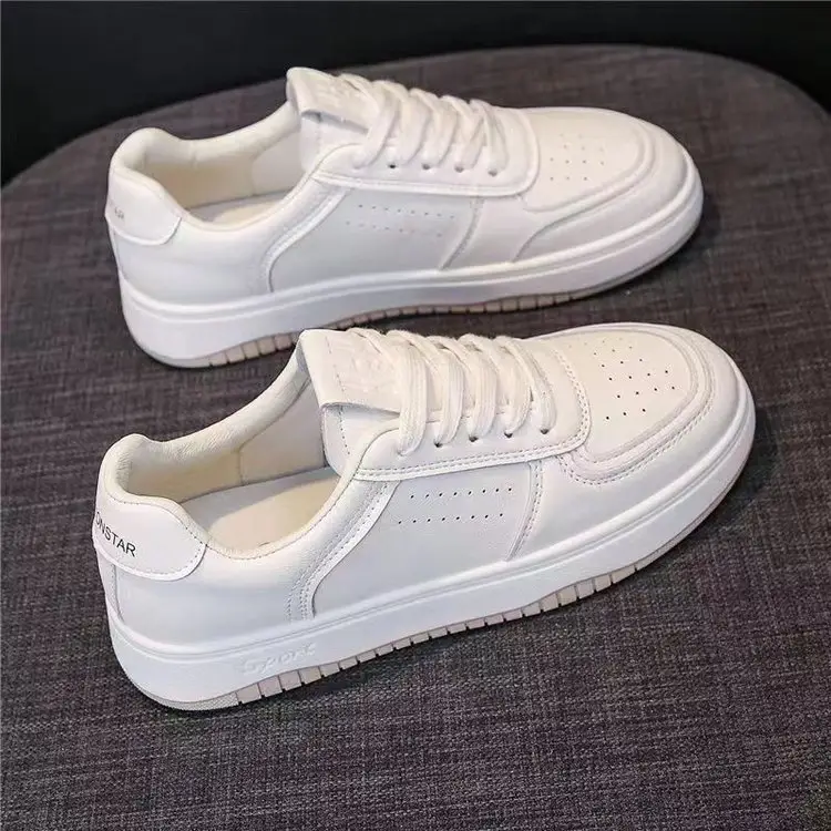 White Student Platform Casual Shoes 2024 — feature 5