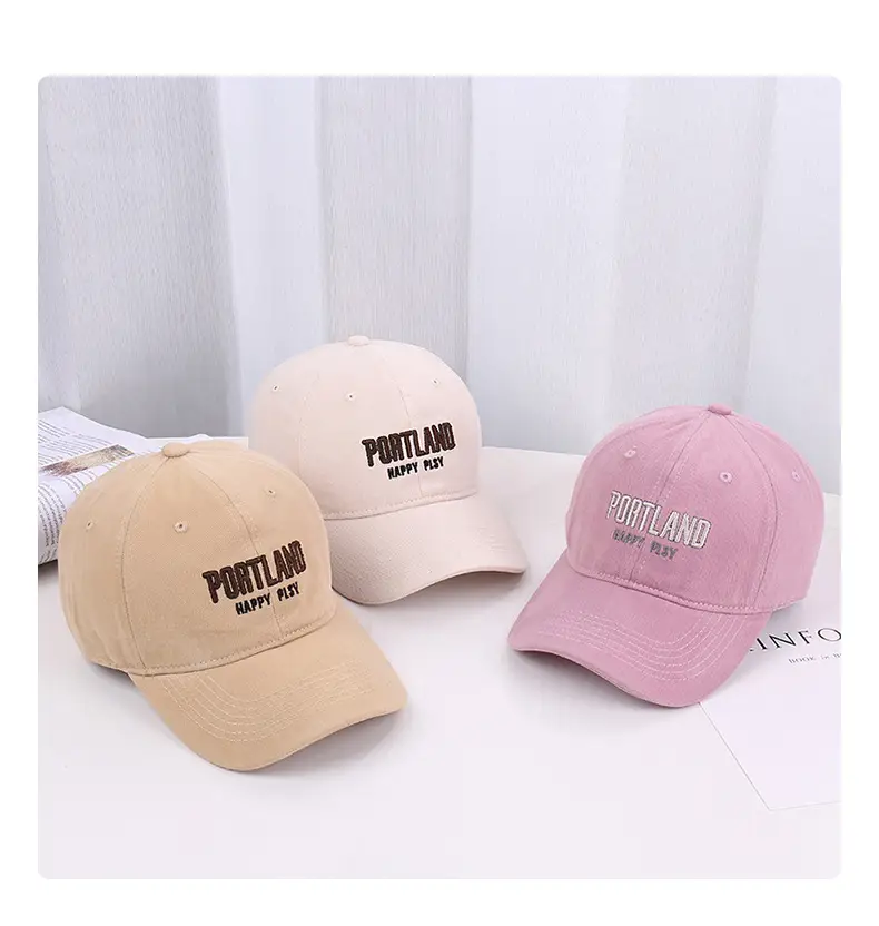 Women's Pink Letter Baseball Cap with Sun Hat Design — feature 20