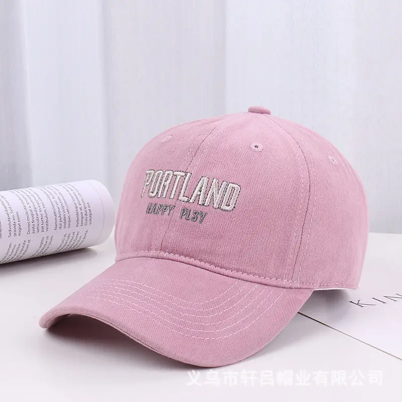 Women's Pink Letter Baseball Cap with Sun Hat Design - Image 8
