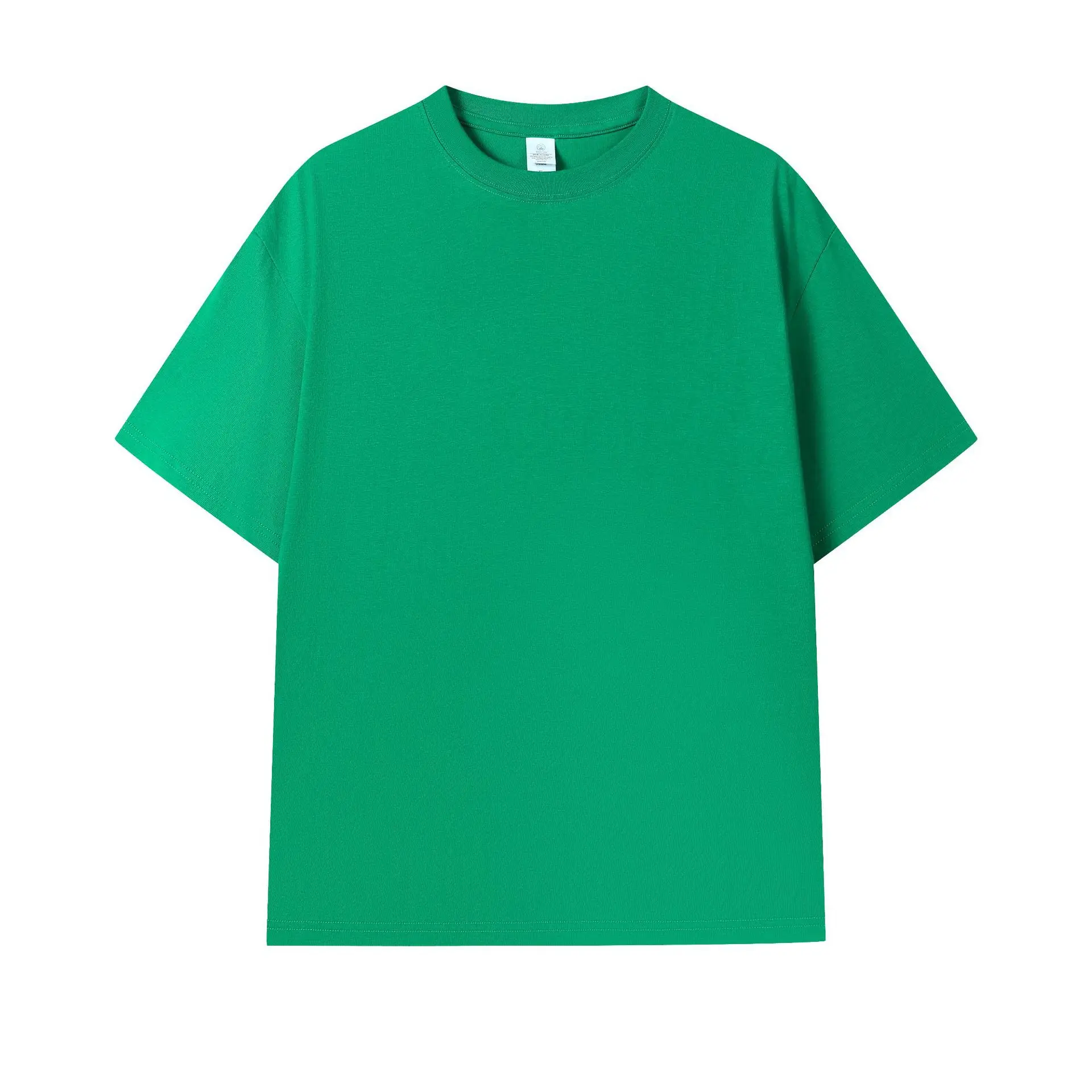 Men 2024 Black Cotton T-Shirt Round Neck Short Sleeve - Image 19
