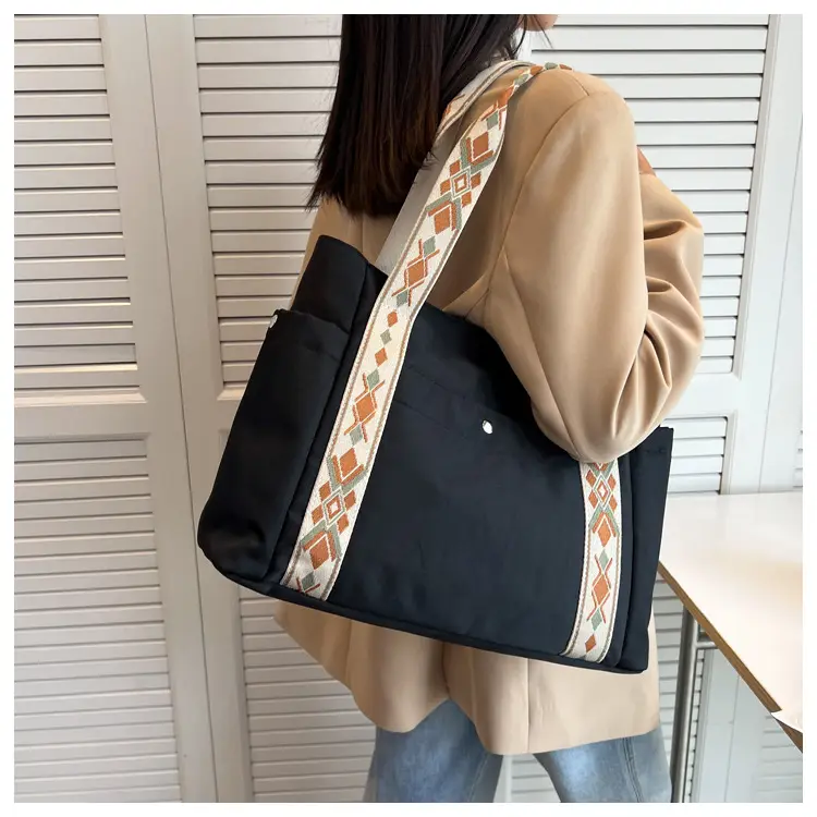 Women's Floral Printed Nylon Tote Bag Large Capacity — feature 23