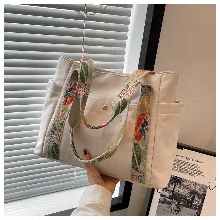 Women's Floral Printed Nylon Tote Bag Large Capacity — feature 29