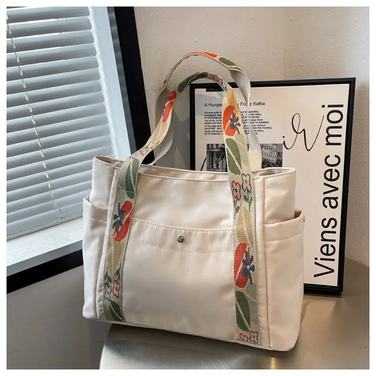 Women's Floral Printed Nylon Tote Bag Large Capacity — feature 31