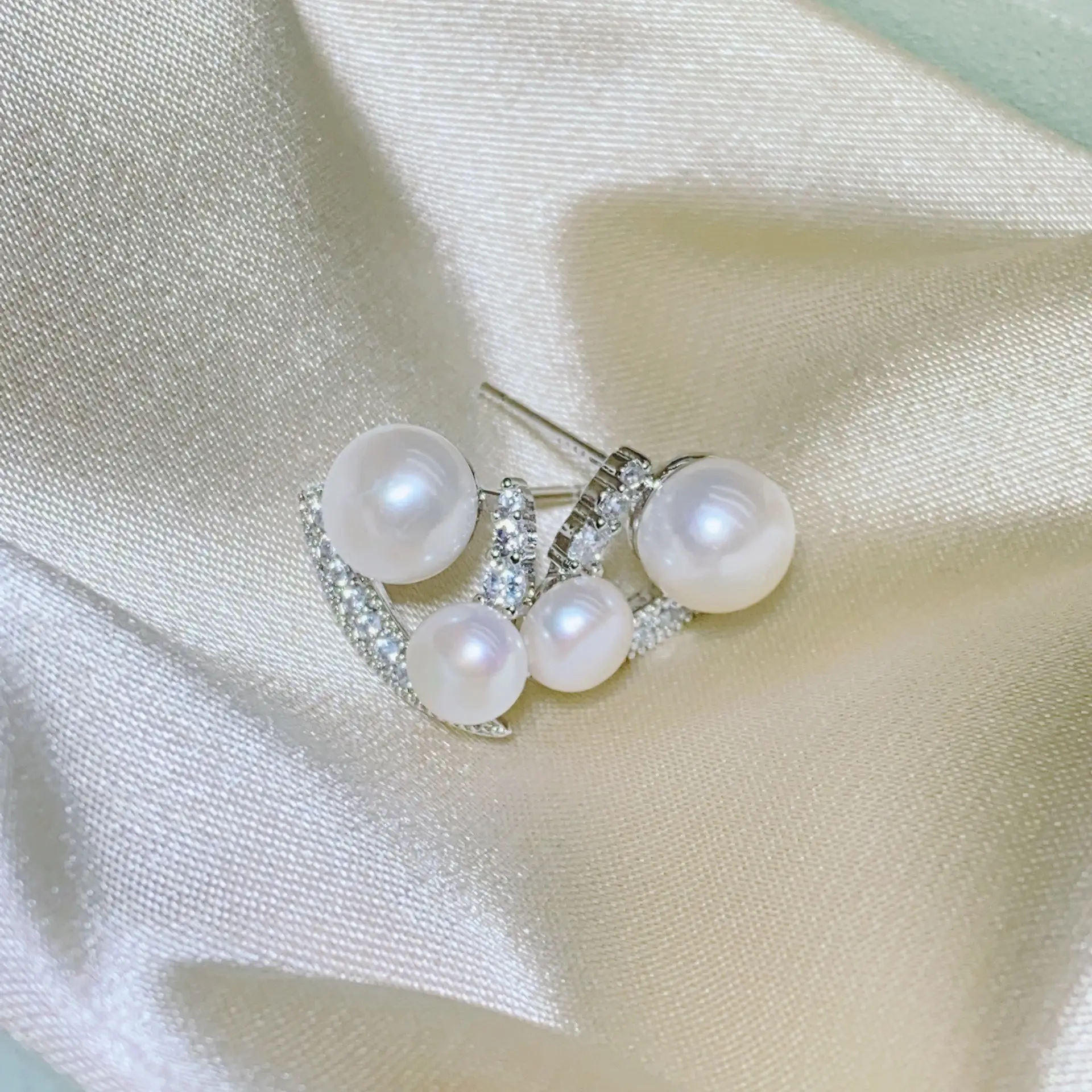 Zhuji Pearl Earrings 5-7MM Natural Freshwater Pearl 925 Silver — feature 6