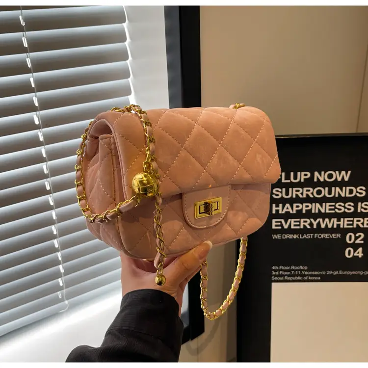 White Quilted Chain Shoulder Bag for Women — feature 37