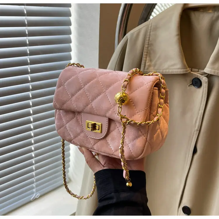 White Quilted Chain Shoulder Bag for Women — feature 38