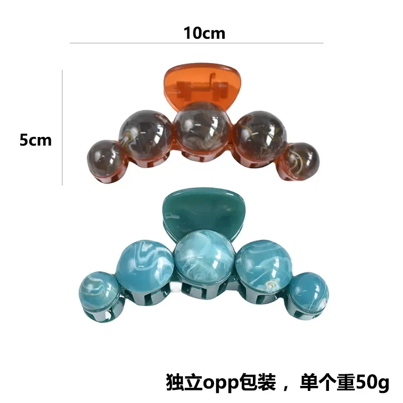 High-End Retro Shark Clip Large Pearl Hair Clip Women - Image 7