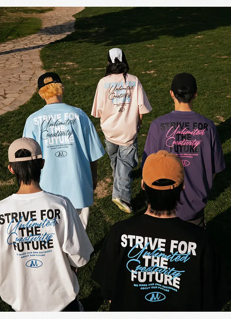 Men Purple Printed T-Shirt Future Theme Loose Fit — feature 16