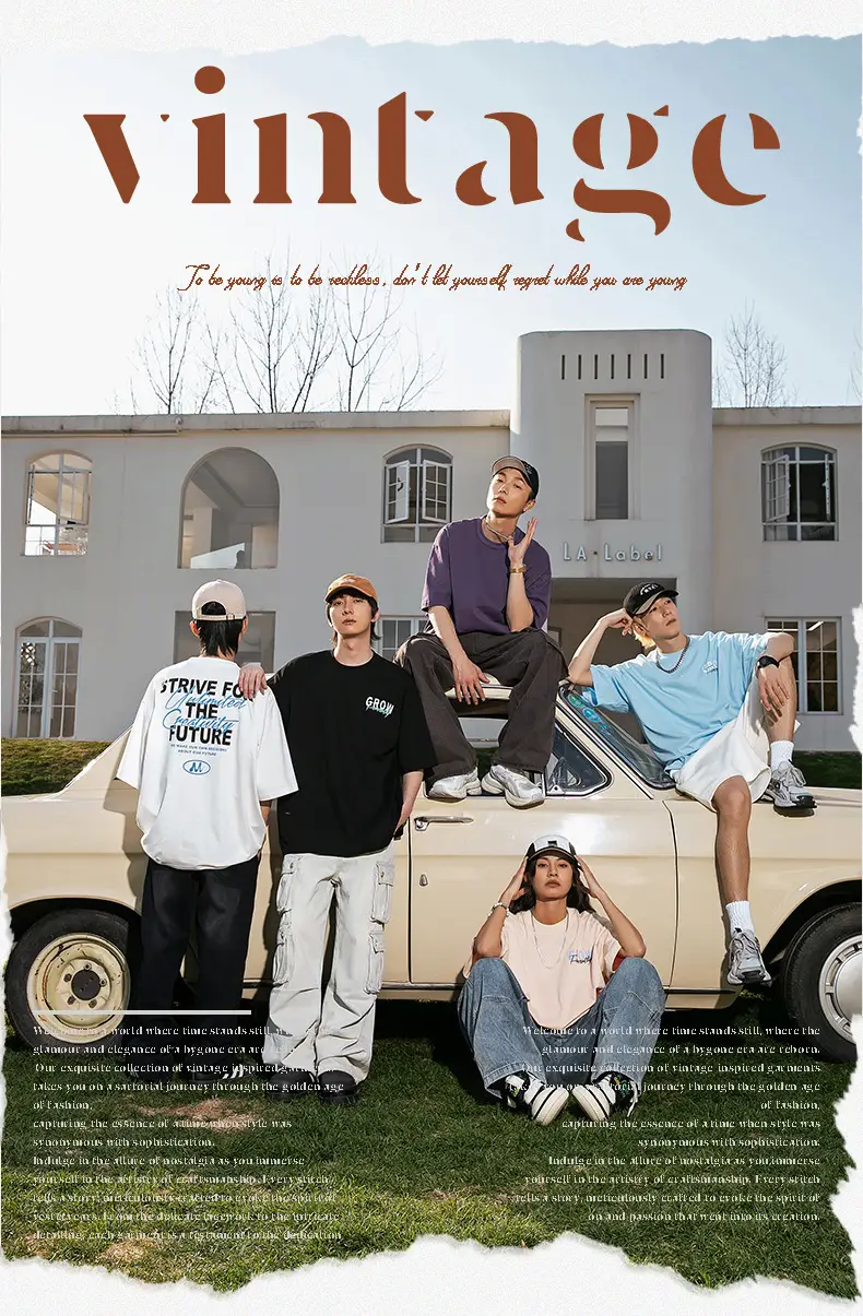 Men Purple Printed T-Shirt Future Theme Loose Fit — feature 4