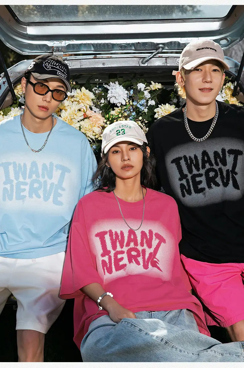 Korean Lu Men's Hollow Letter Printed T-Shirt Same Style American Trendy Brand Half Sleeve T-Shirt Q — feature 11