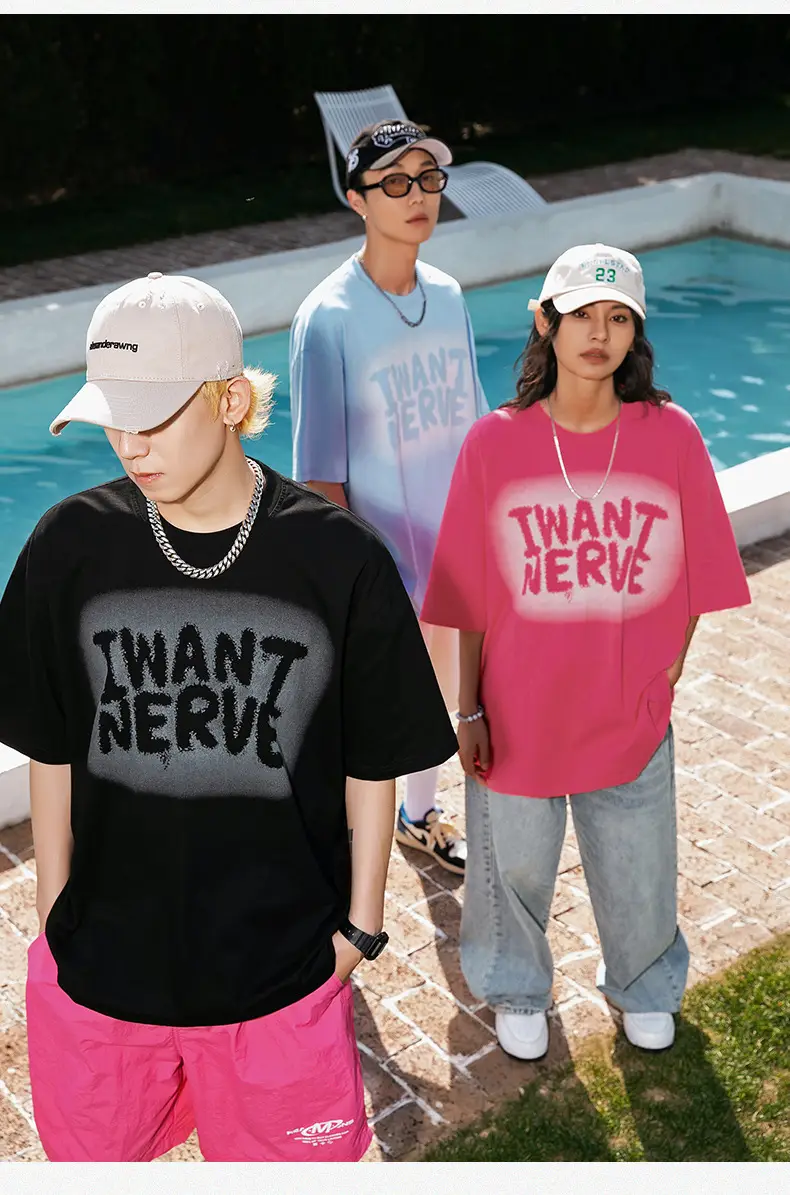 Korean Lu Men's Hollow Letter Printed T-Shirt Same Style American Trendy Brand Half Sleeve T-Shirt Q — feature 12