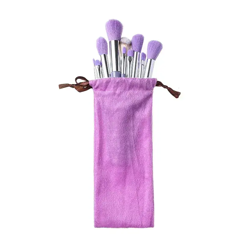 13 sets of brushes-purple cloth bag