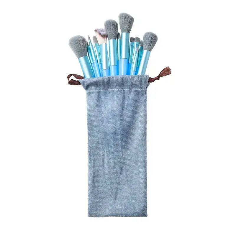 13 sets of brushes-blue cloth bag