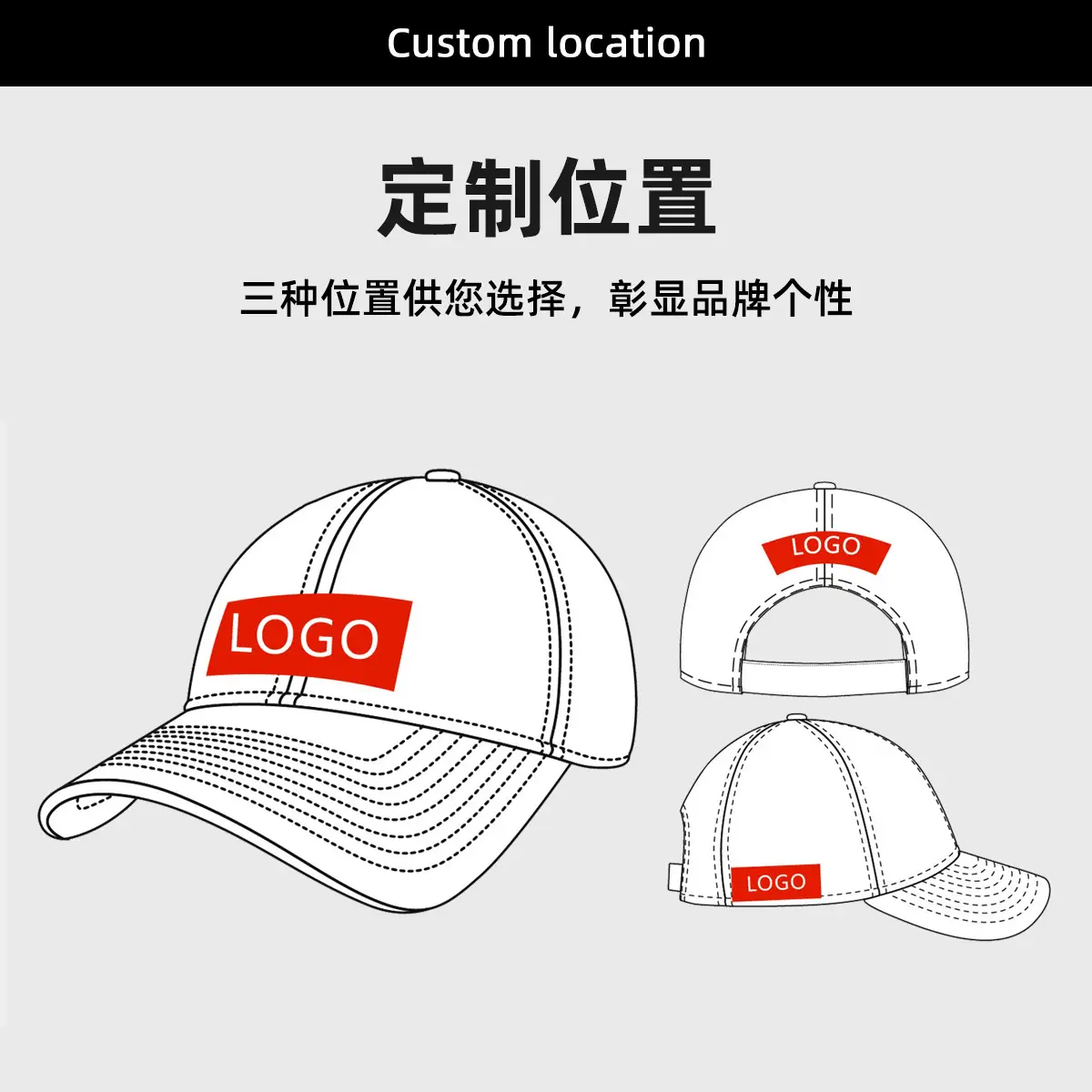 Pure Cotton Baseball Cap Mint Green Logo Print - Image 41