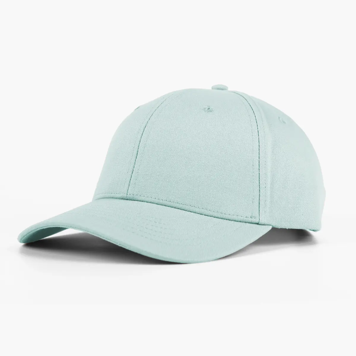 Pure Cotton Baseball Cap Mint Green Logo Print - Image 11