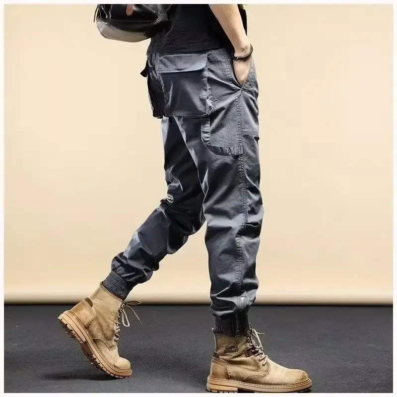 Men Black High-End Jogger Pants 2024 Loose Fit - Image 6