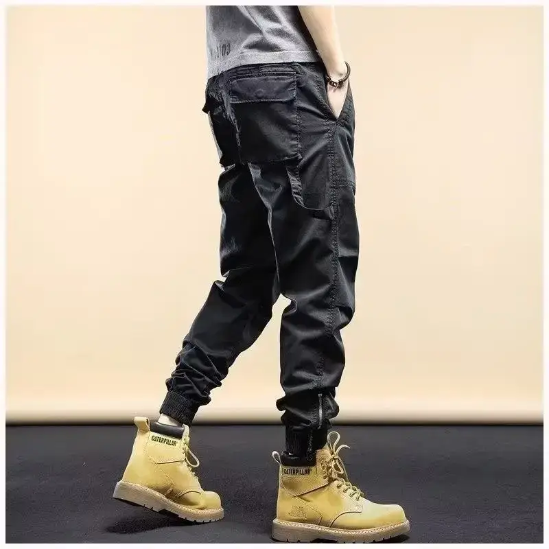 Men Black High-End Jogger Pants 2024 Loose Fit - Image 7