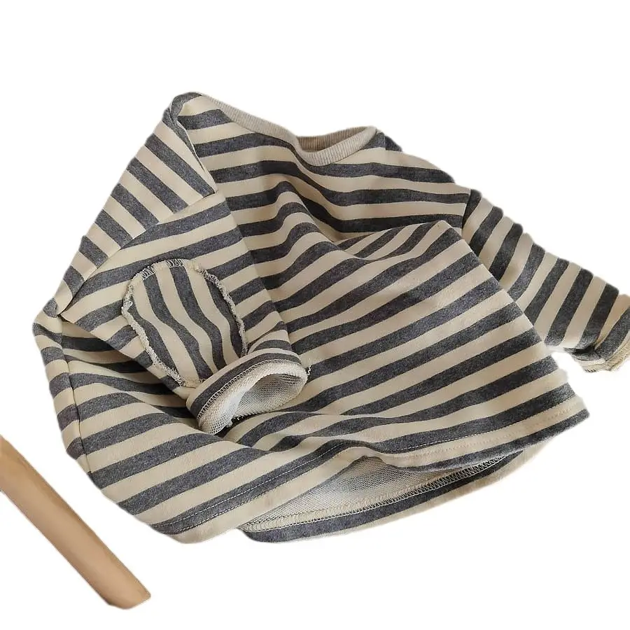 South Korea Baby Striped T-Shirt Boys Girls 2025 Spring - Image 6