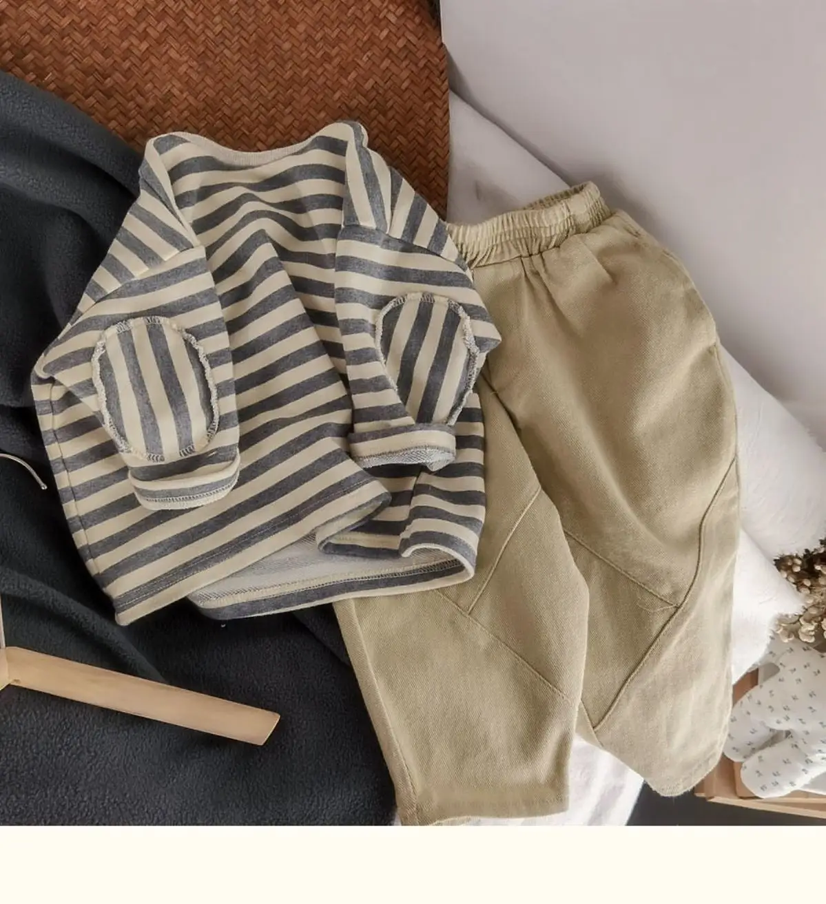 South Korea Baby Striped T-Shirt Boys Girls 2025 Spring — feature 4