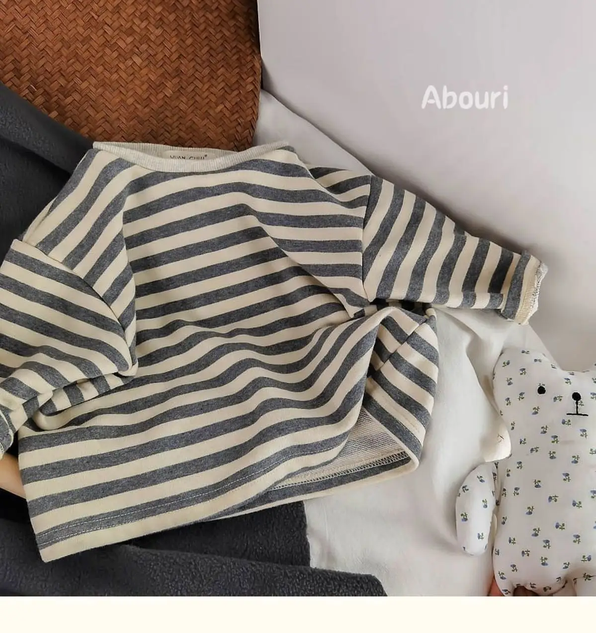 South Korea Baby Striped T-Shirt Boys Girls 2025 Spring — feature 5