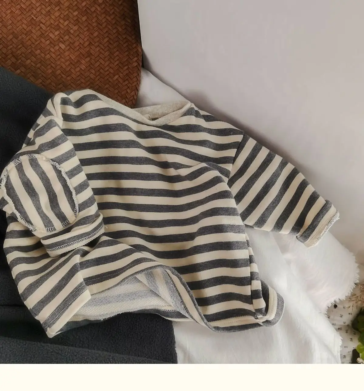 South Korea Baby Striped T-Shirt Boys Girls 2025 Spring — feature 6