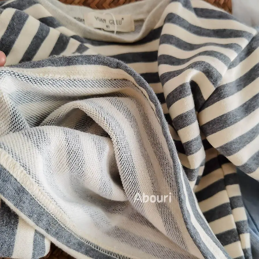 South Korea Baby Striped T-Shirt Boys Girls 2025 Spring — feature 7
