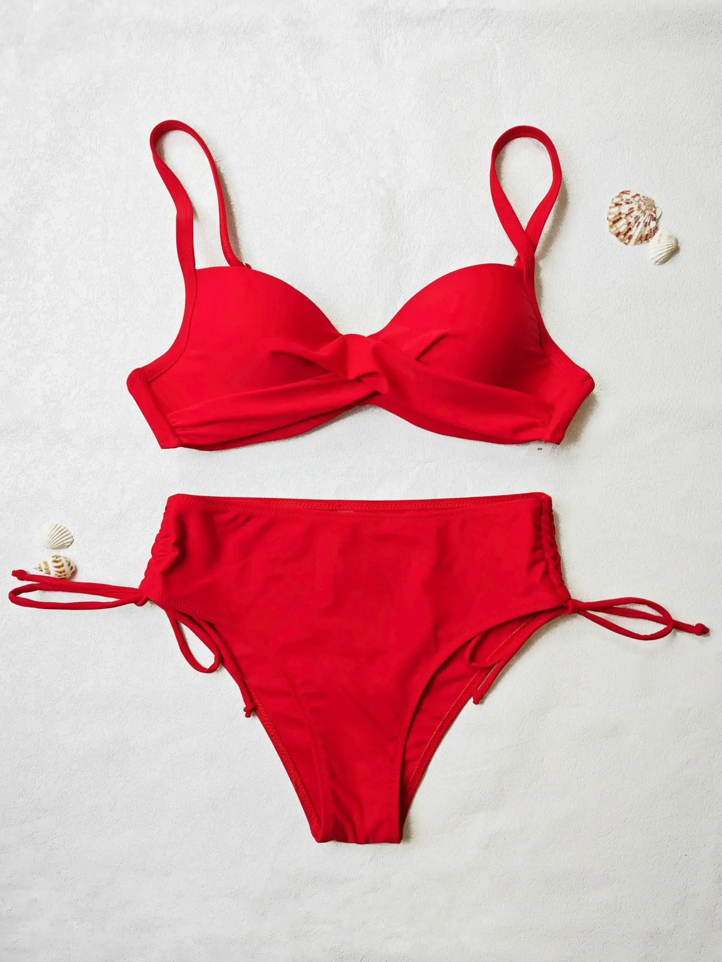 2024 Red Hard Cup Push Up Bikini Set — feature 11