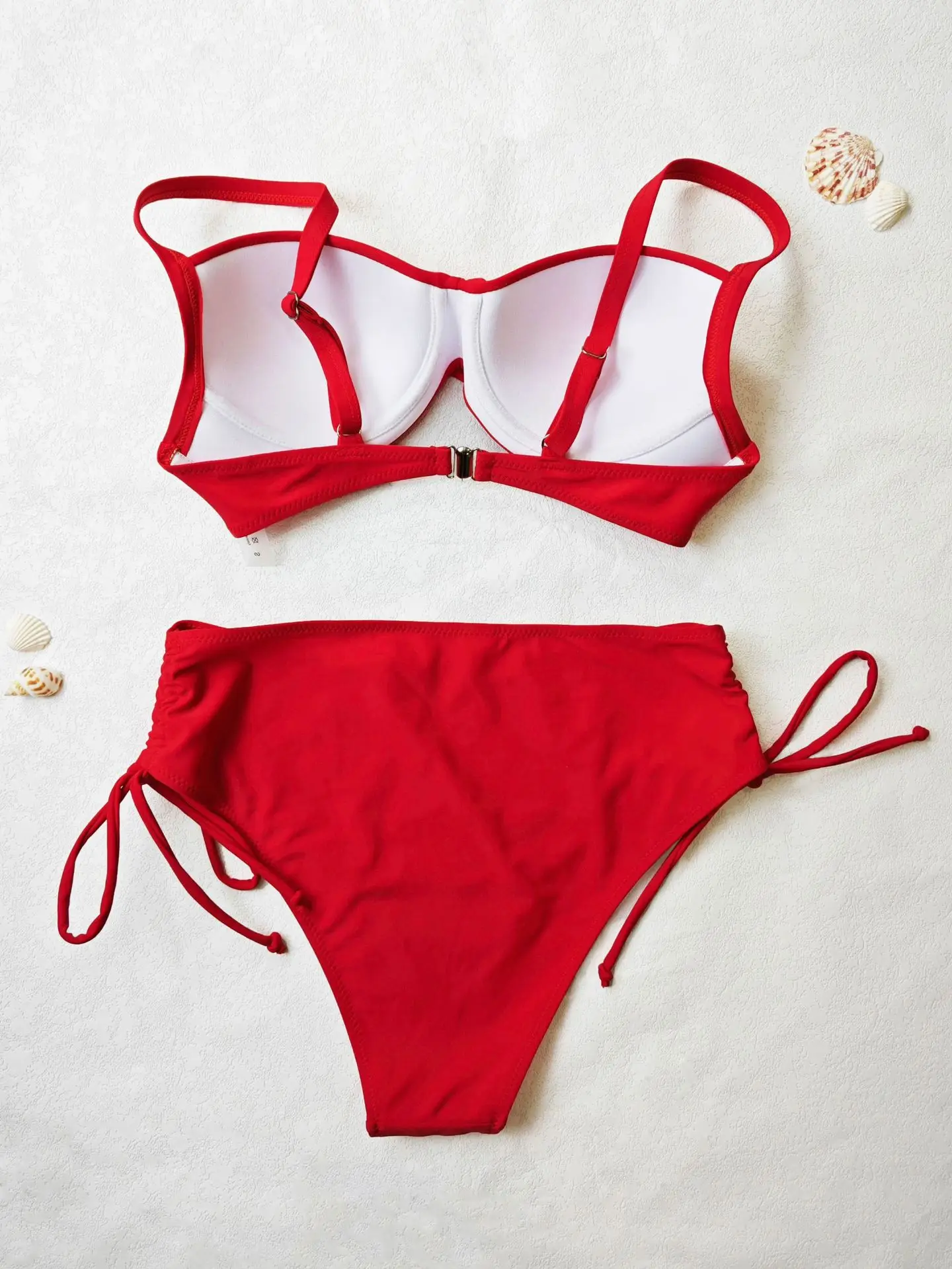 2024 Red Hard Cup Push Up Bikini Set — feature 12
