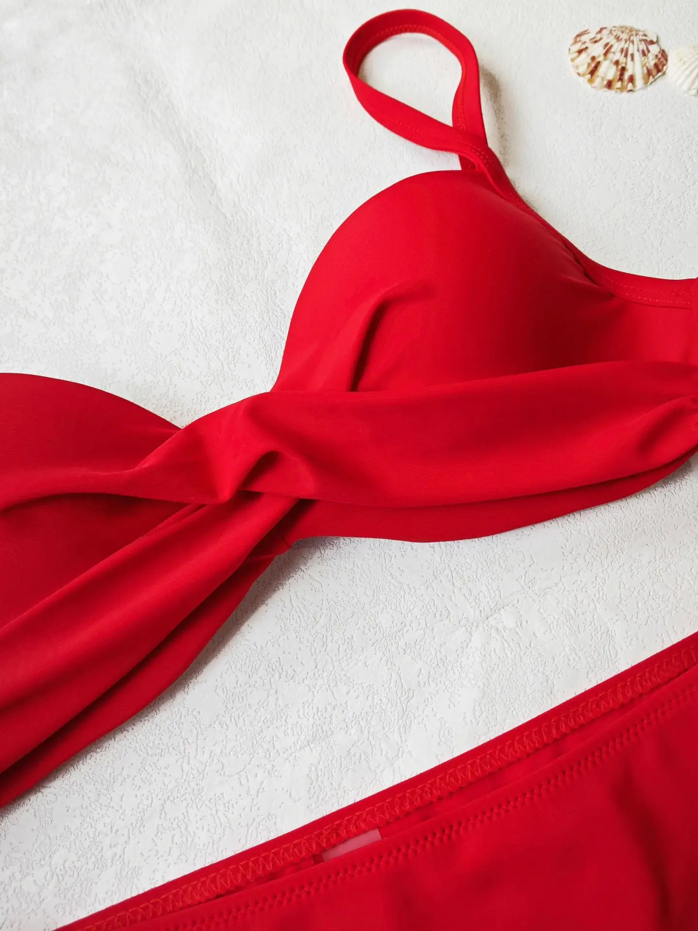 2024 Red Hard Cup Push Up Bikini Set — feature 13