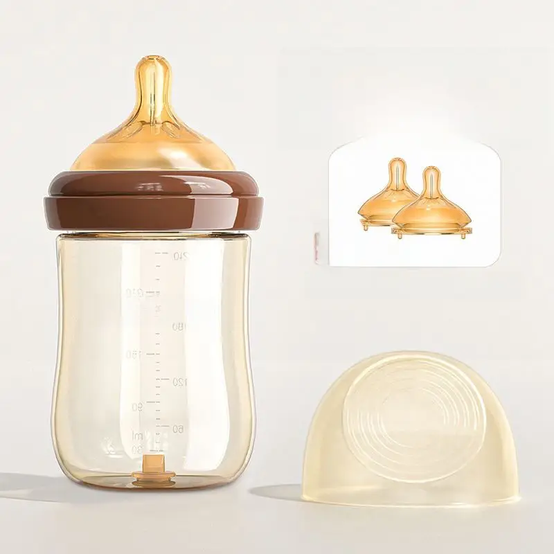 Baby Bottle Anti-Colic Tritan Wide-Mouth Baby Learning Drinking Cup Kidsren's Three-Use Straw Cup 0-3 Years Old