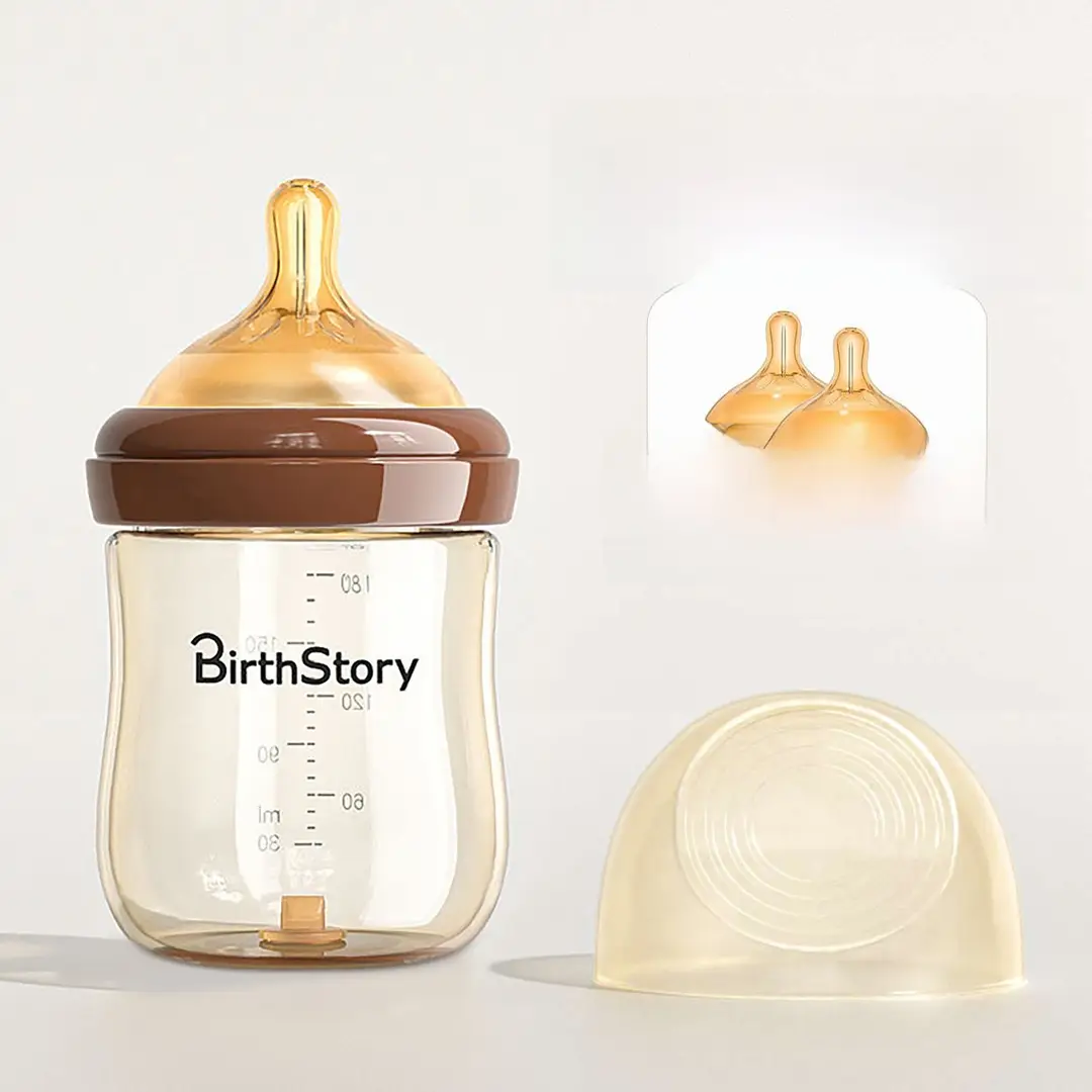 Baby Bottle Anti-Colic Tritan Wide-Mouth Baby Learning Drinking Cup Kidsren's Three-Use Straw Cup 0-3 Years Old
