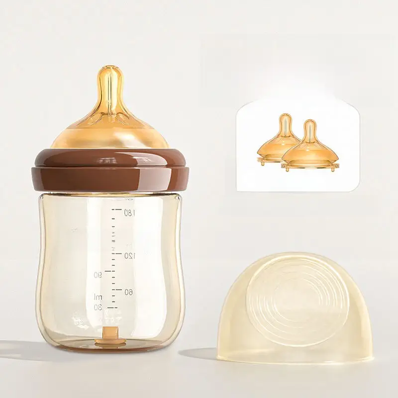 Baby Bottle Anti-Colic Tritan Wide-Mouth Baby Learning Drinking Cup Kidsren's Three-Use Straw Cup 0-3 Years Old