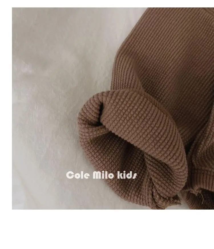 Kids Rainbow T-Shirt Long Sleeve Cotton Beige — feature 14