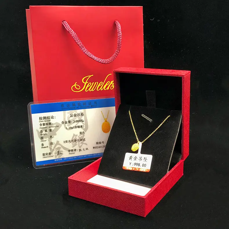 999 Pure Gold Transfer Beads Necklace for Women — feature 18