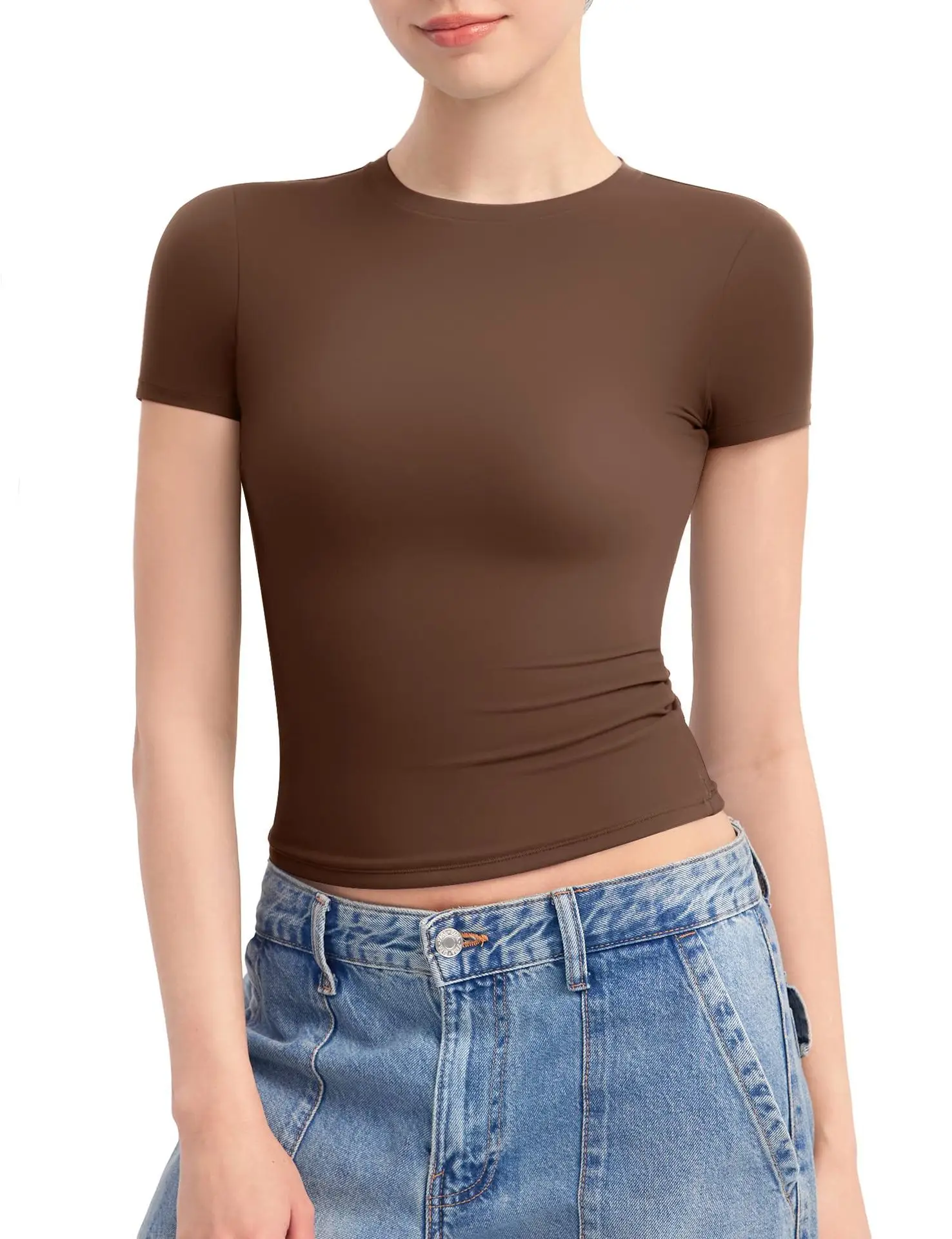 Women's 2024 Black Short Sleeve T-Shirt with Lavender Skirt