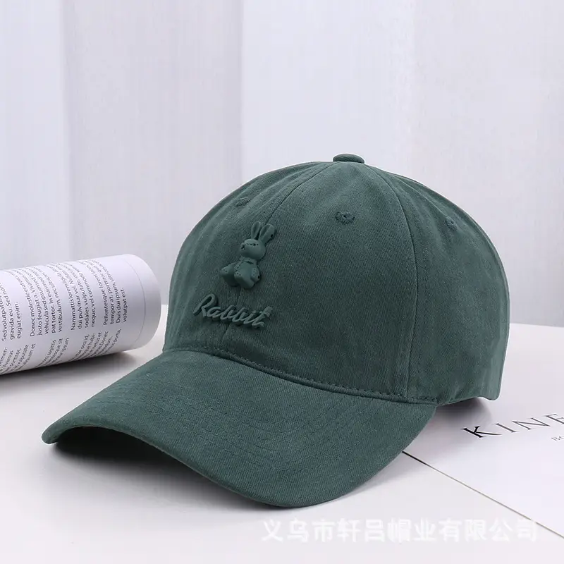 Men & Women Branded Baseball Caps Pink Beige - Image 4