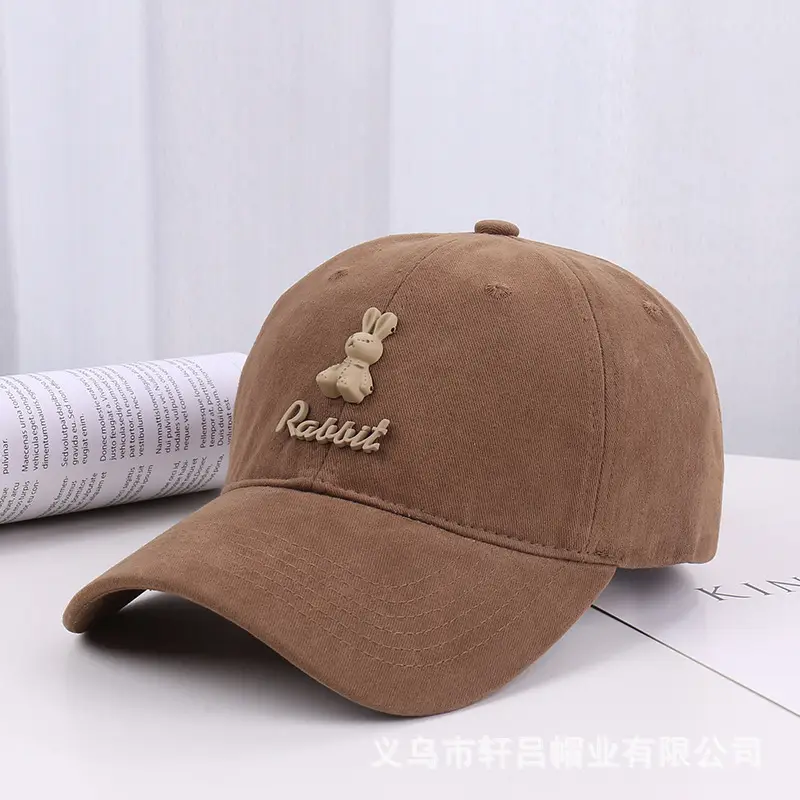Men & Women Branded Baseball Caps Pink Beige - Image 8